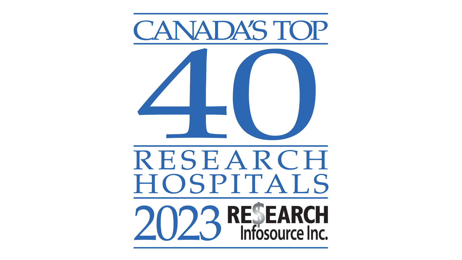 Re$earch Infosource Top 40 Research Hospitals