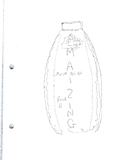 Design concept for probiotic maize bottle