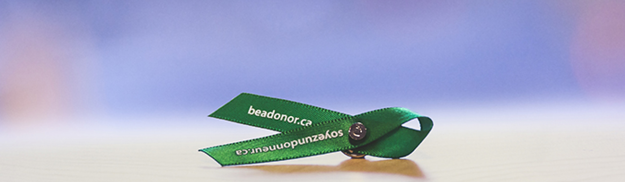 Be a donor ribbon